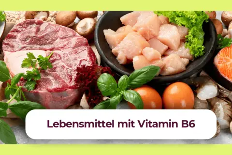 Rindersteak, Hähnchenbrust, Lachs, Garnelen und Eier sind Lebensmittel mit Vitamin B6.